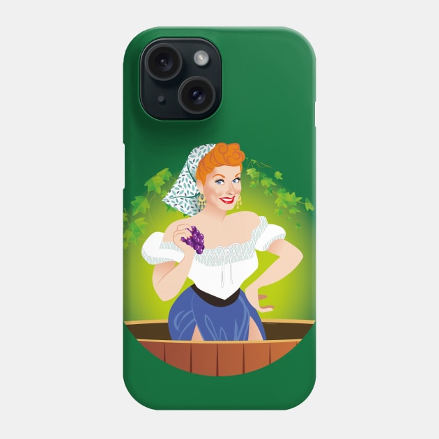 Stomping grapes Phone Case by AlejandroMogolloArt