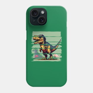 8-bit Dinosaur Phone Case