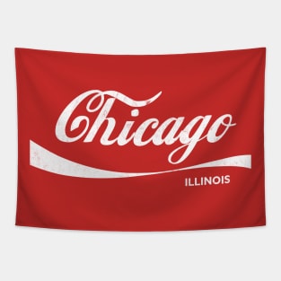 Chicago / Retro Faded Style Design Tapestry