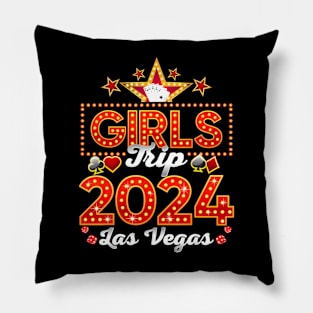 Vegas Girls Trip 2024 Las Vegas Vacation 2024 Group Pillow