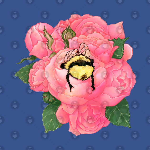 Honeybee in Rose by KikoeART