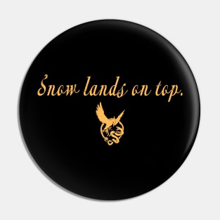Snow lands on top Pin