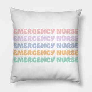 emergency nurse, en nurse shirt Pillow