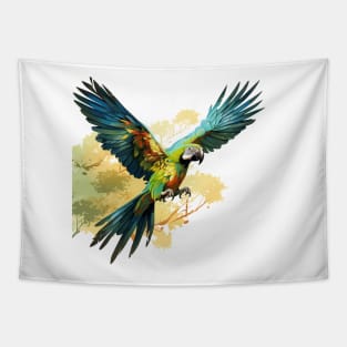 Military Macaw Tapestry