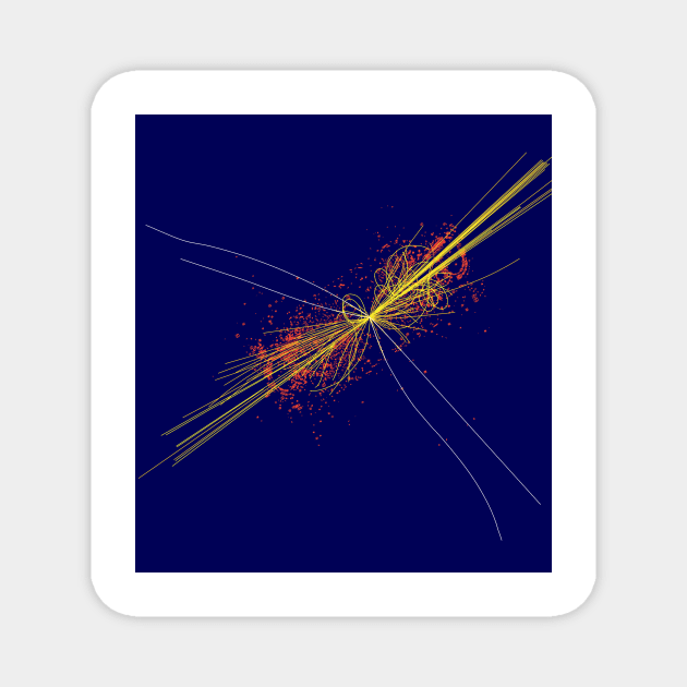 Higgs particle event simulation (A142/0422) Magnet by SciencePhoto