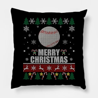 Christmas Baseball Ball Pillow