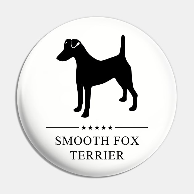 Smooth Fox Terrier Black Silhouette Pin by millersye