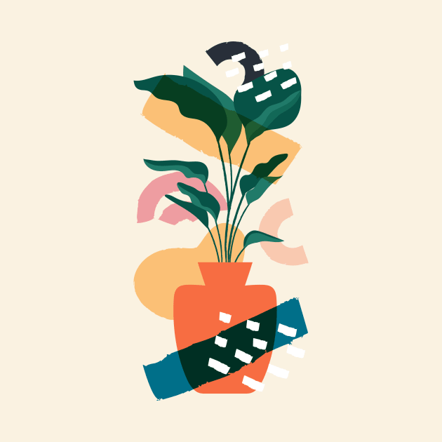 Orange Planter by worldnomadfolk@gmail.com