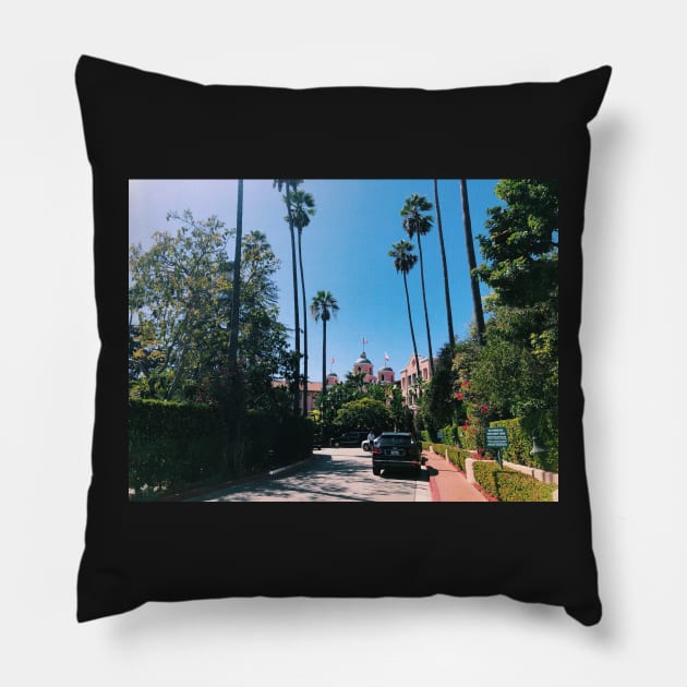 Beverly Hills, California - Sunny Day Street View Pillow by offdutyplaces