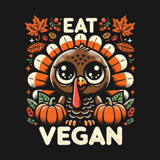 Whimsical Thanksgiving Turkey - Eat Vegan by Indigo Lake