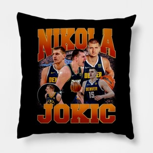 Nikola Jokic Graphic Tee Pillow