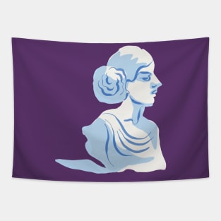 Statue Hairdo Head Tapestry