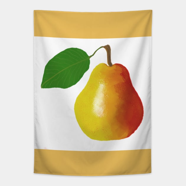 Juicy Ripe Pear Tapestry by JennyCathcart