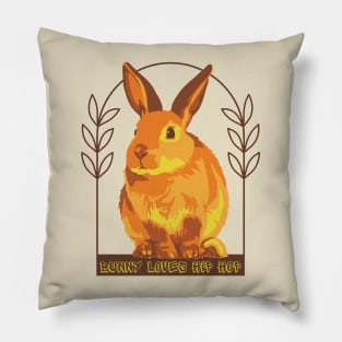 Bunny Loves Hip Hop Pillow