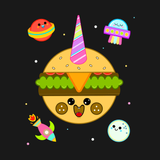 Planet Cheeseburger Unicorn T-Shirt