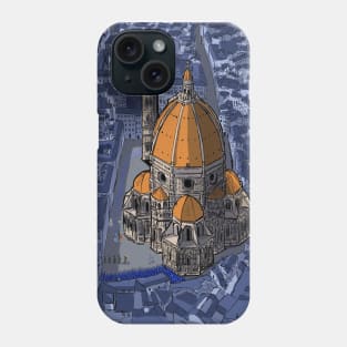 San Lorenzo Florence Italy Whimsical Illustration Phone Case