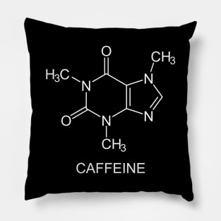 Caffeine Coffee Molecule Structure Chemical Formula Pillow