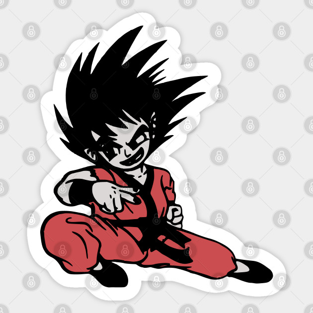 Young Goku Chinese Bootleg Style Dragon Ball Sticker Teepublic