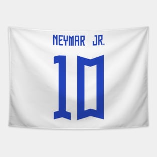 Neymar Jr Brazil White Jersey 2023 Tapestry