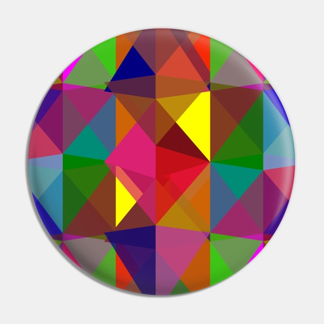 Multicolored triangular geometry Pin by Dauri_Diogo