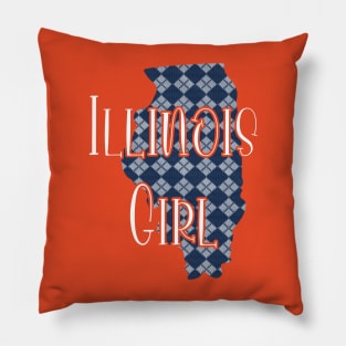 Illinois Girl Pillow