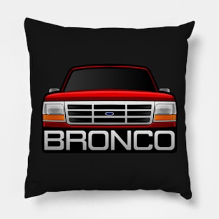 Ford Bronco Red Obs Pillow