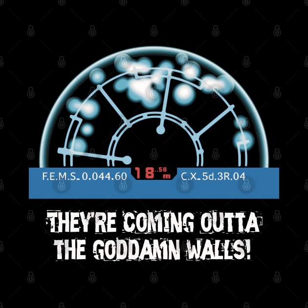 Aliens (1986): They're coming outta the goddamn walls! by SPACE ART & NATURE SHIRTS 