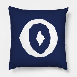 Omen "O" White Pillow