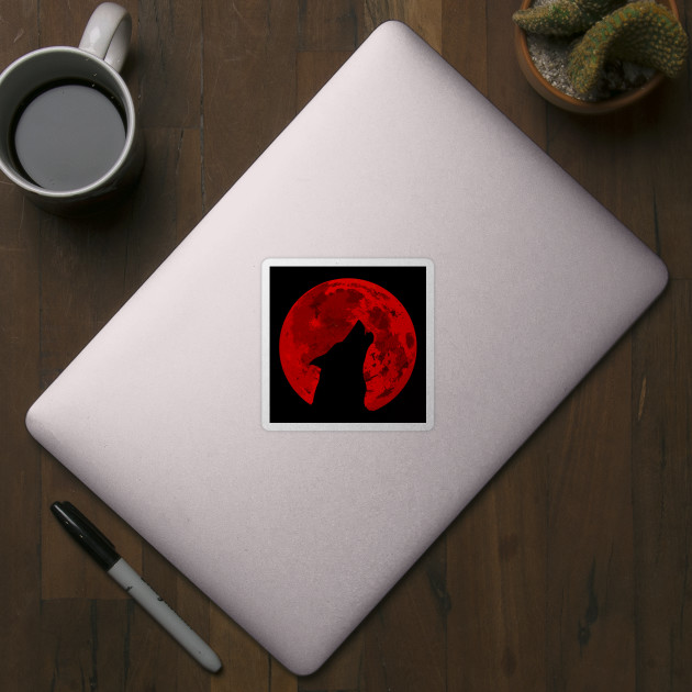 Blood Moon Halloween Sticker for iOS & Android