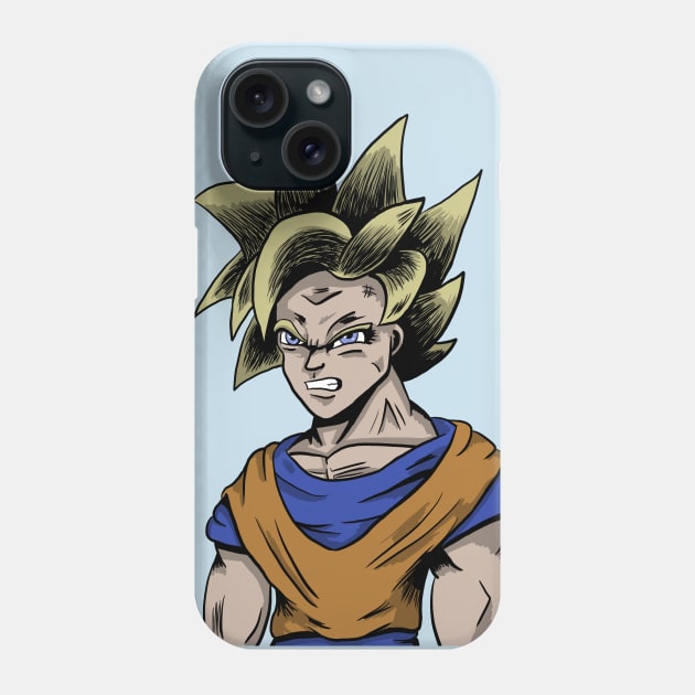 Goku Phone Case by Black Snow Comics