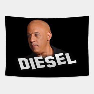 Vin Diesel - Inscription Diesel - Digital art #9 Tapestry