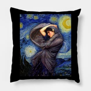 Boreas under the Starry Night Pillow