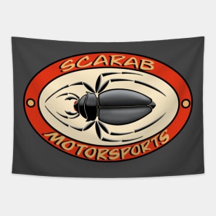 Scarab Motorsports Beetle Logo Tapestry