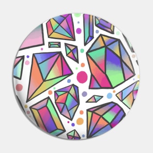 Iridescent Crystals Patterm Pin