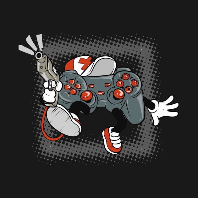 Funny Gamer Video Games Player design by Luxara