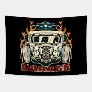 Classic car shirt vintage hot rod Tapestry