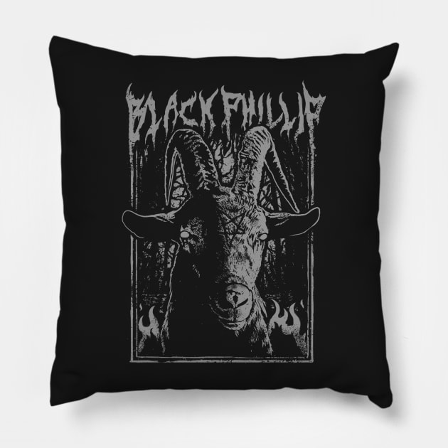 Black Metal Phillip Pillow by Samhain1992