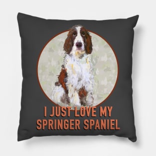 Springer Spaniel Love Pillow