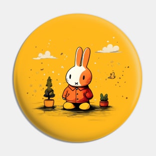 miffy Standing outside Pin