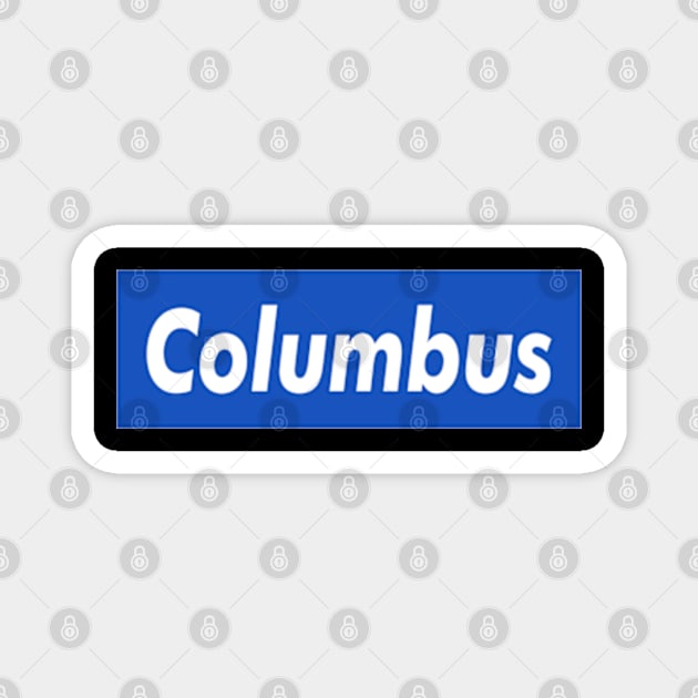 Columbus Box Logo Magnet by ART BY IIPRATMO