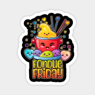 Fondue Friday Foodie Design Magnet