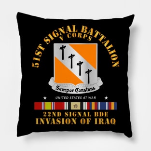 51st Signal Battalion - Invasion of Iraq Pillow