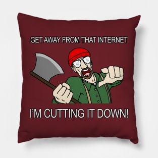 Bob The Internet Lumberjack Pillow
