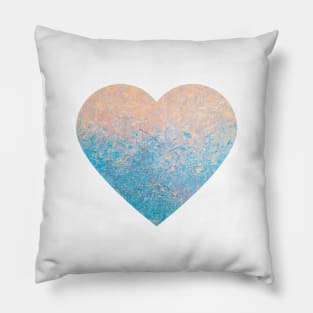 Coloful heart art Pillow