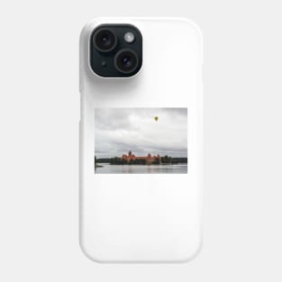 Yellow air balloon over red Castle Phone Case