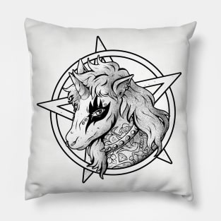 Hardcorn - Cute Evil Unicorn Gift Pillow