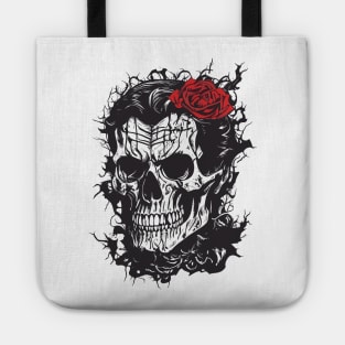 Skull Rose of Death Tote