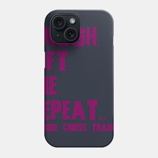 Laugh Lift Die Repeat Purple Phone Case