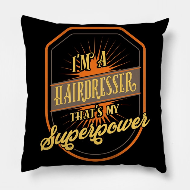 Hairdresser Hairstylist Profession Pillow by Shiva121