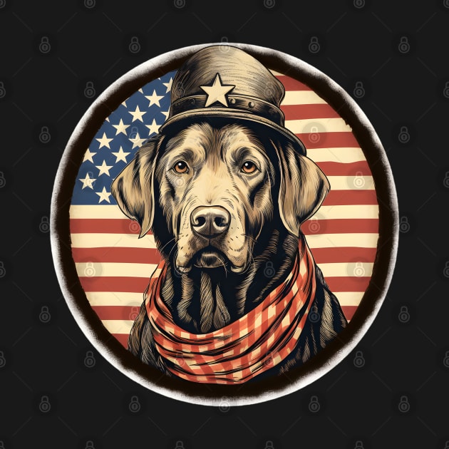 Patriotic Labrador Retriever by NatashaCuteShop